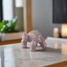 Load image into Gallery viewer, marble animal sculptures, turtle statue
